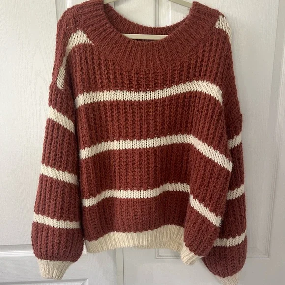 Miracle Chunky Knit Striped Sweater - Picture 3 of 7